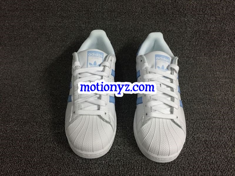 Adidas Superstar Light Blue Stripes